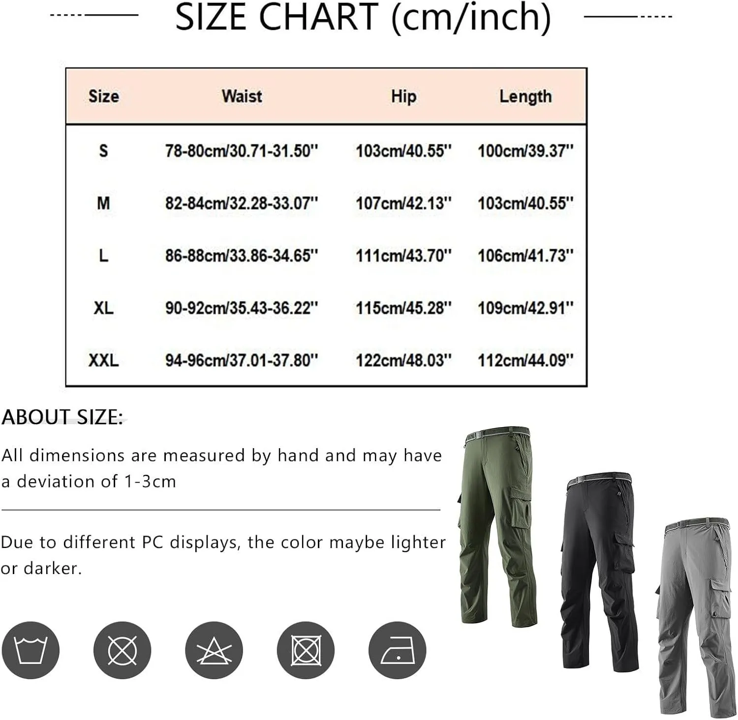 ADHOWBEW Mens Tactical Pants Stretch Construction Work Big and Tall Waterproof Pockets Joggers