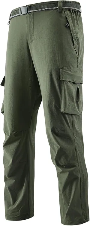 ADHOWBEW Mens Tactical Pants Stretch Construction Work Big and Tall Waterproof Pockets Joggers