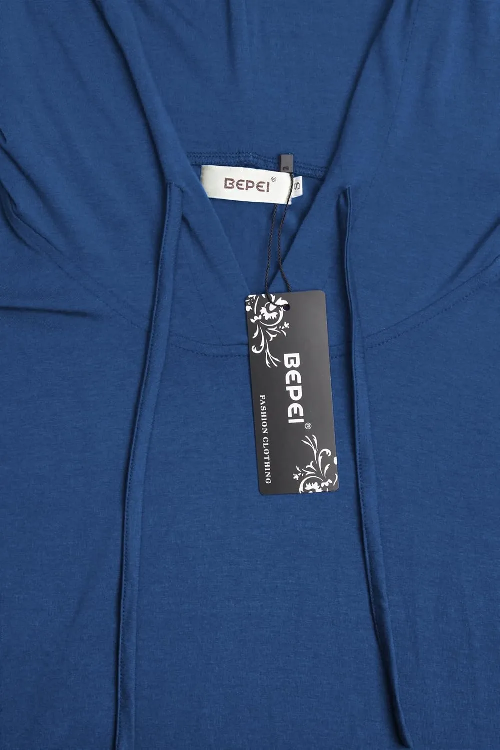 BEPEI Women Tunic Hoodies Long Sleeves Pocket Crewneck Dressy Shirts