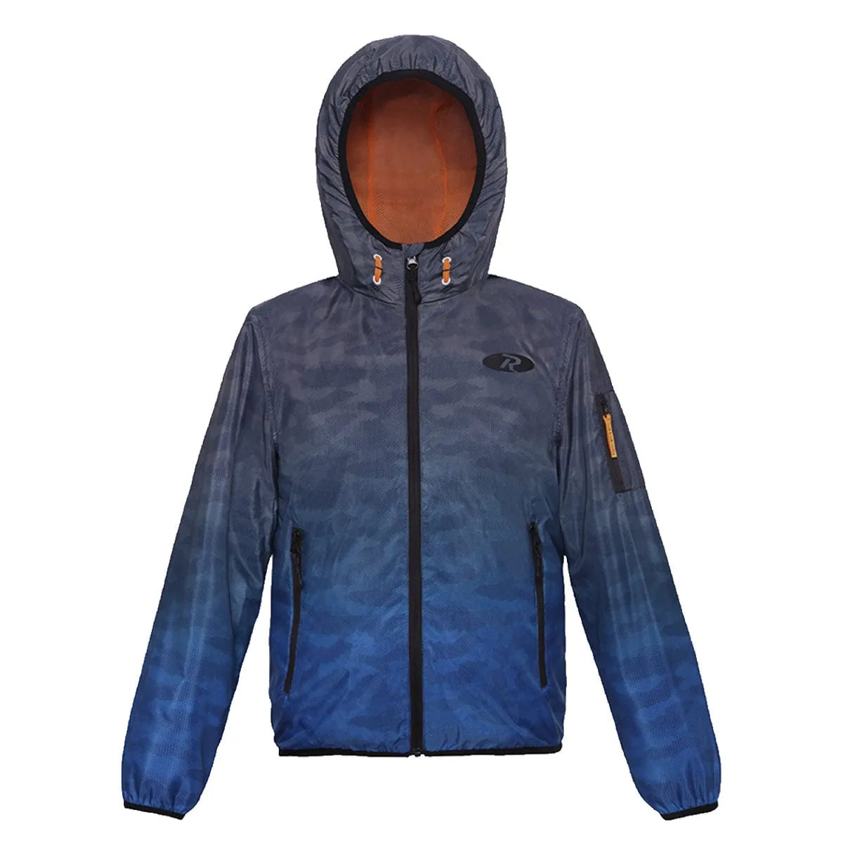 Boys' Lightweight Hooded Water-Resistant Windbreaker Jacket