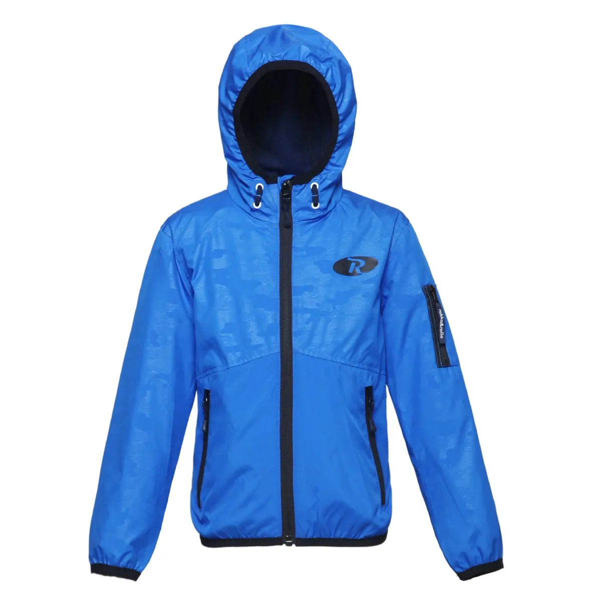Boys' Lightweight Hooded Water-Resistant Windbreaker Jacket