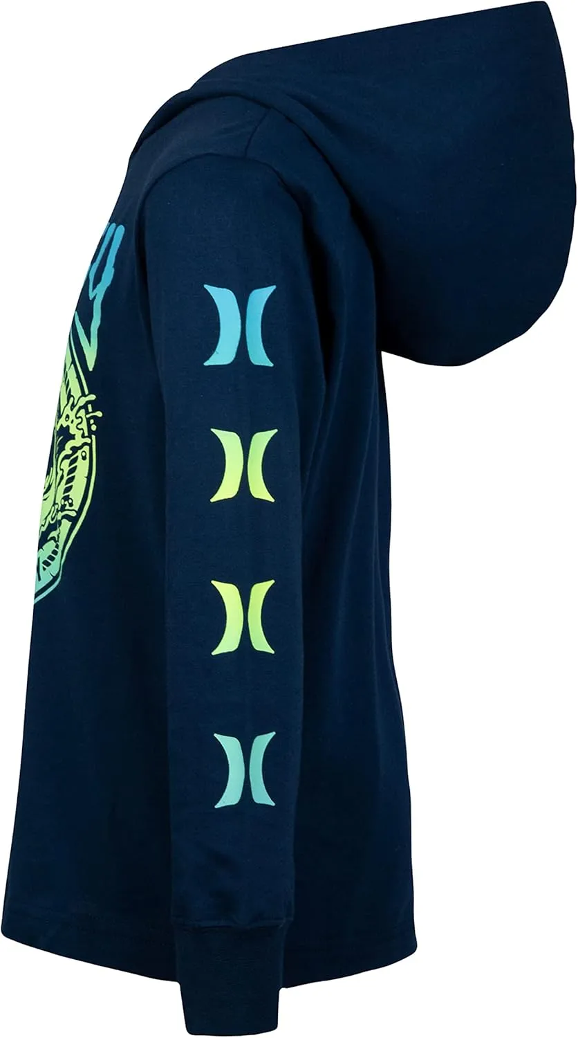 Hurley Boys' Long Sleeve Hooded Graphic T-Shirt