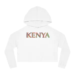 Kenya Women's Cropped Hooded Sweatshirt