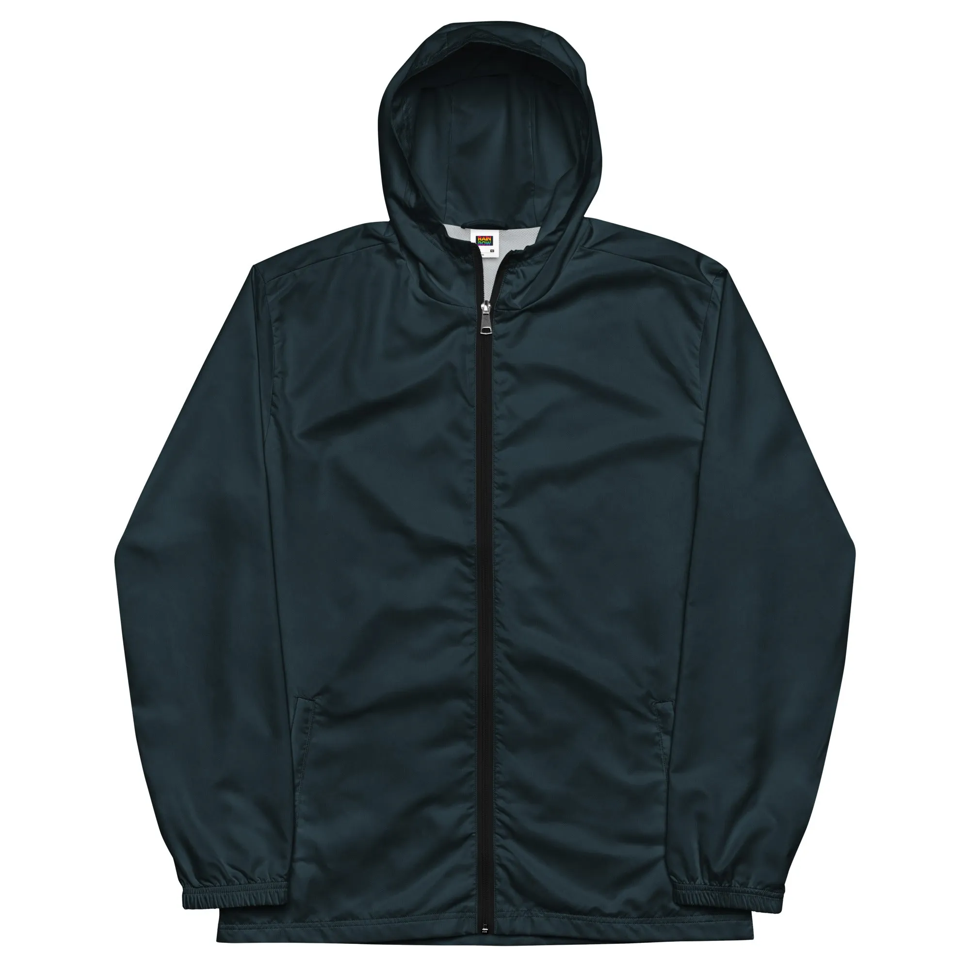 Midnight Blue Windbreaker With Rainbow Pride Inside