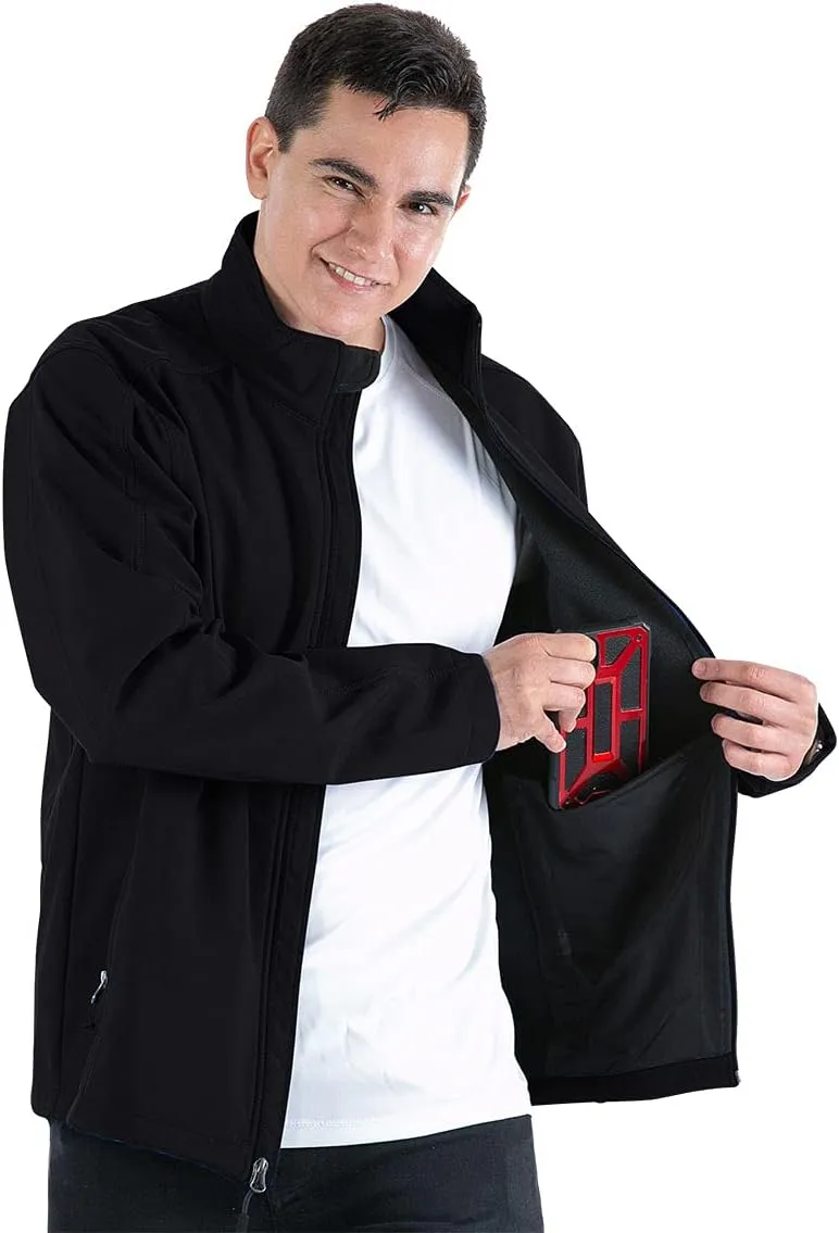 Weatherproof Softshell Fleece-Lined Windbreaker Jackets/Winter Outdoor Coats/Windbreaker/Medium-Weight Water-Repellent