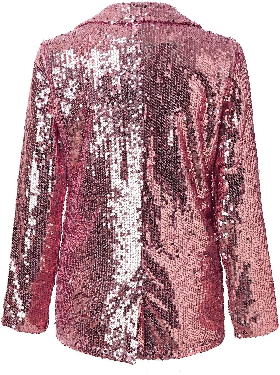 Women Sequins Blazer Sequin Jacket Casual Long Sleeve Glitter Party Shiny Lapel Coat Jacket Women Plus Size