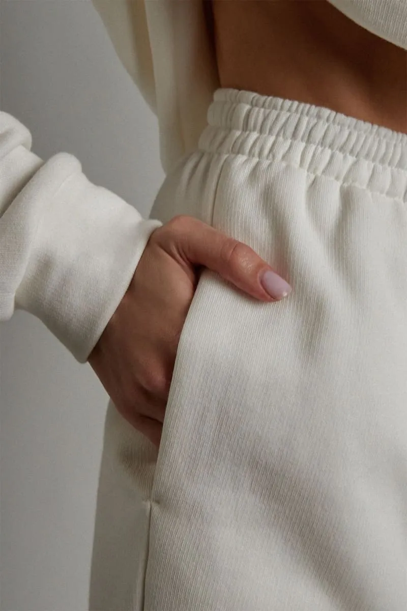 Women's White Hooded Loungewear Set